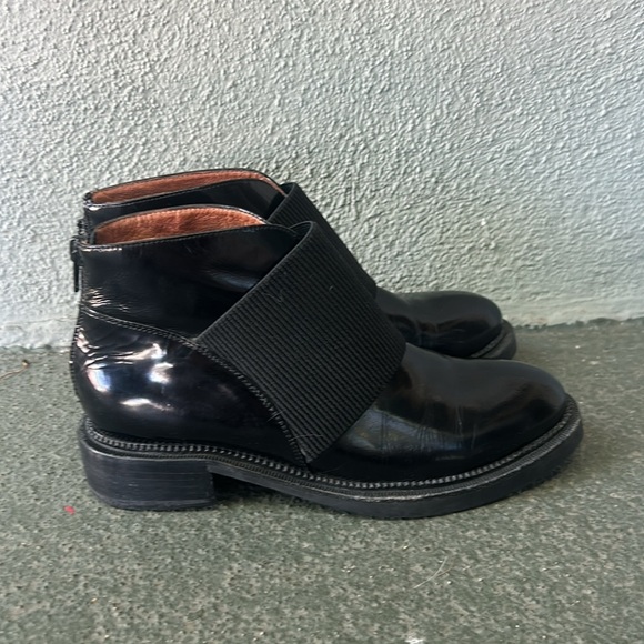 Jeffery Campbell Alfie Patent Leather Ankle Boots Size 7.5 Mod Goth Punk - Picture 3 of 9